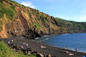 Strand bei Mosteiros, São Miguel, Azoren